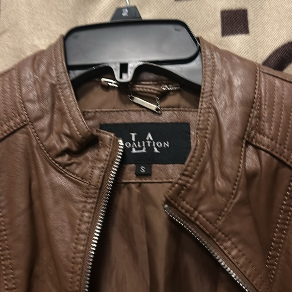 Coalitionion cognac jacket NWOT - Picture 5 of 6